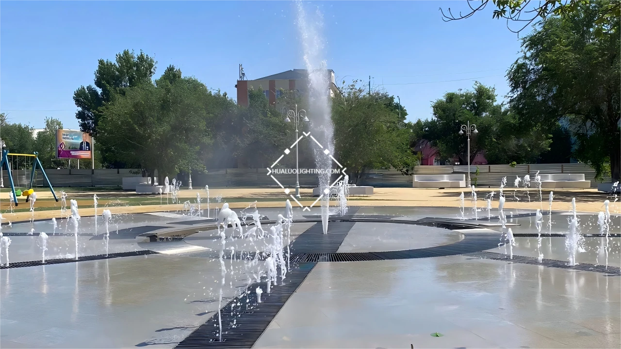 Pedestrian Fountain in Kyzylorda, Kazakhstan