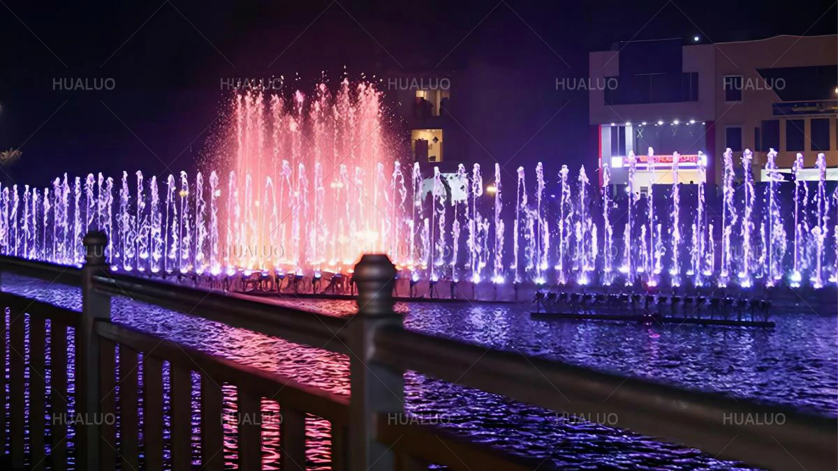 Dancing Fountain Project at the Bismillah Housing Scheme, Lahore, Pakistan.