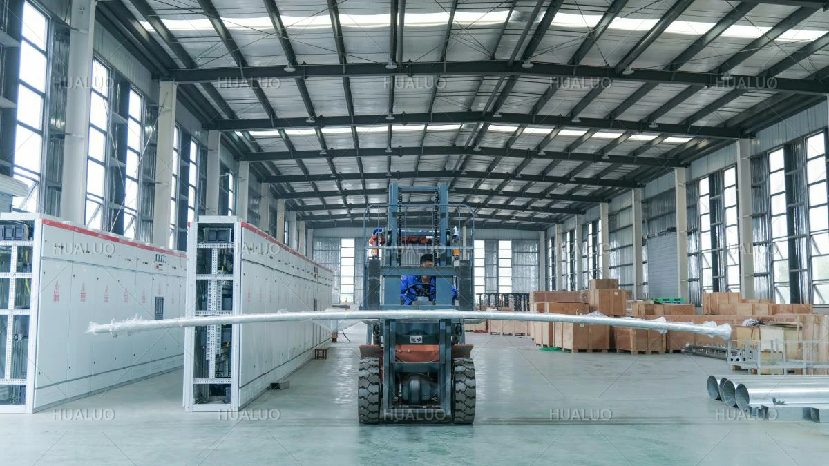 A forklift operator transporting raw materials within the production facility.